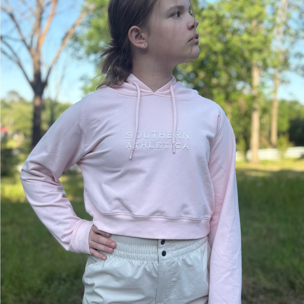 Southern Athletica Cropped Pinkesque Hoodie